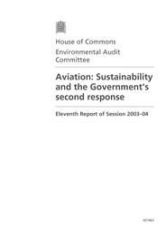 Aviation: sustainability and the government's second response (HC 1063 of session 2003-04)