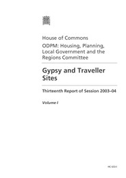 Gypsy and traveller sites (HC 633-I of session 2003-04)