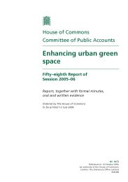 Enhancing urban green space (HC 1073 of session 2005-06)