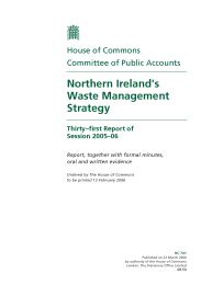 Northern Ireland's waste management strategy (HC 741 of session 2005-06)