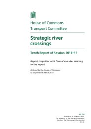 Strategic river crossings (HC 714 of session 2014-15)