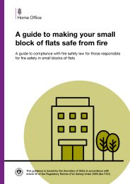 Guide to making your small block of flats safe from fire