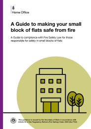 Guide to making your small block of flats safe from fire