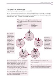 Fire safety risk assessment