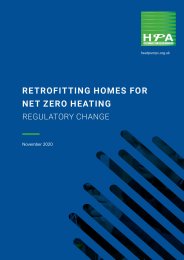 Retrofitting homes for net zero heating - regulatory change