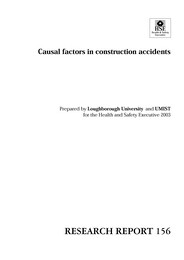 Causal factors in construction accidents