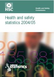 Health and safety statistics 2004/05