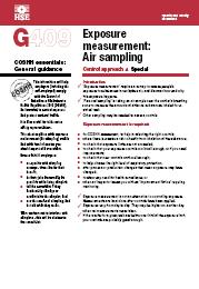 Exposure measurement: air sampling - The Construction Information Service