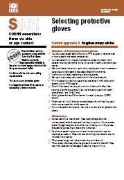 Selecting protective gloves