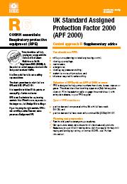 UK Standard Assigned Protection Factor 2000 (APF 2000)