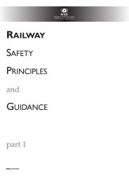 Railway safety principles and guidance. Part 1