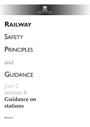 Railway safety principles and guidance. Part 2. Section B - Guidance on stations