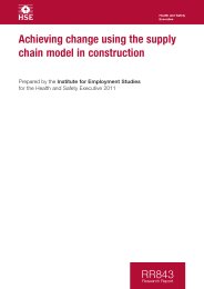 Achieving change using the supply chain model in construction