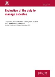 Evaluation of the duty to manage asbestos