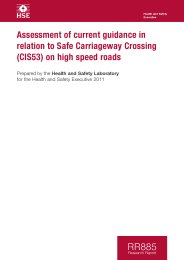 Assessment of current guidance in relation to safe carriageway crossing (CIS53) on high speed roads