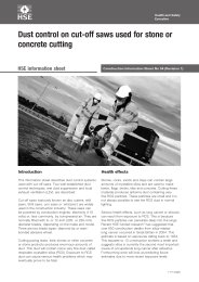 Dust control on cut-off saws used for stone or concrete cutting