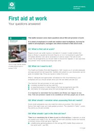 First aid at work - your questions answered - The Construction ...