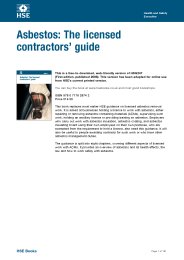 Asbestos: the licensed contractors' guide
