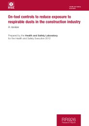 On-tool controls to reduce exposure to respirable dusts in the construction industry. A review