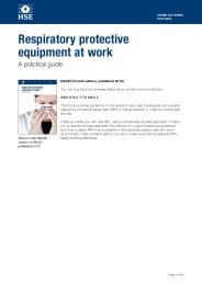 Respiratory protective equipment at work. A practical guide. 4th edition