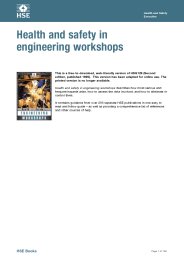 Health and safety in engineering workshops. 2nd edition