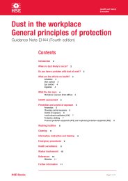 Dust in the workplace. General principles of protection. 4th edition