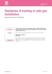 Standards of training in safe gas installation. Approved code of practice (Withdrawn)