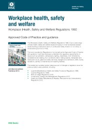 Welfare, health and safety