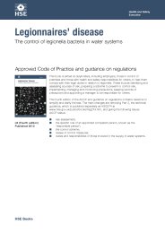 Legionnaires' disease. The control of Legionella bacteria in water systems. Approved Code of Practice and guidance on regulations. 4th edition