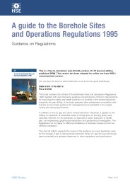 Guide to the borehole sites and operations regulations 1995. Guidance on regulations. 2nd edition