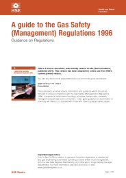 Guide to the Gas Safety (Management) Regulations 1996. Guidance on regulations. 2nd edition