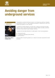 Avoiding danger from underground services. 3rd edition