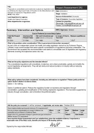 Proposals to consolidate and modernise explosives legislation and to withdraw the Approved code of practice to the manufacture and storage of explosives regulations 2005