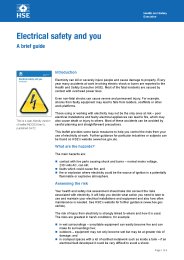 Electrical safety and you. A brief guide