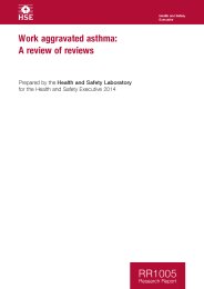 Work aggravated asthma: a review of reviews