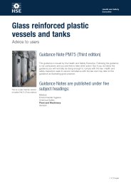 Glass reinforced plastic vessels and tanks: advice to users. 3rd edition