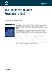 The electricity at work regulations 1989. Guidance on regulations. 3rd edition