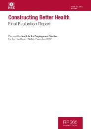 Constructing better health. Final evaluation report