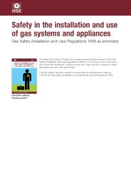 Safety in the installation and use of gas systems and appliances: Gas Safety (Installation and Use) Regulations 1998 as amended. 5th edition