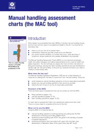 Manual handling assessment charts (the MAC tool)