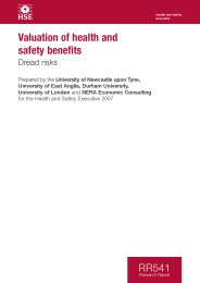 Valuation of health and safety benefits. Dread risks