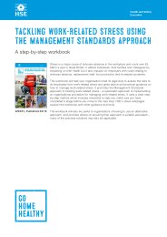 Tackling work-related stress using the management standards approach. A step-by-step workbook