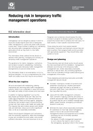 Reducing risk in temporary traffic management operations