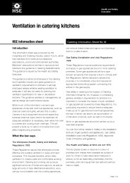 Ventilation in catering kitchens