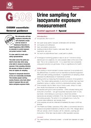 Urine sampling for isocyanate exposure measurement