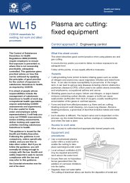 Plasma arc cutting: fixed equipment - control approach 2: engineering control