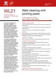 Weld cleaning with pickling paste - control approach special: harm via skin or eye contact