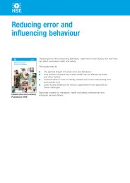 Reducing error and influencing behaviour. 2nd edition