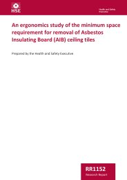 An ergonomics study of the minimum space requirement for removal of Asbestos Insulating Board (AIB) ceiling tiles