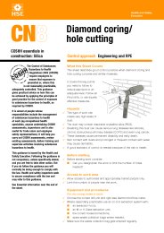 Diamond coring/hole cutting